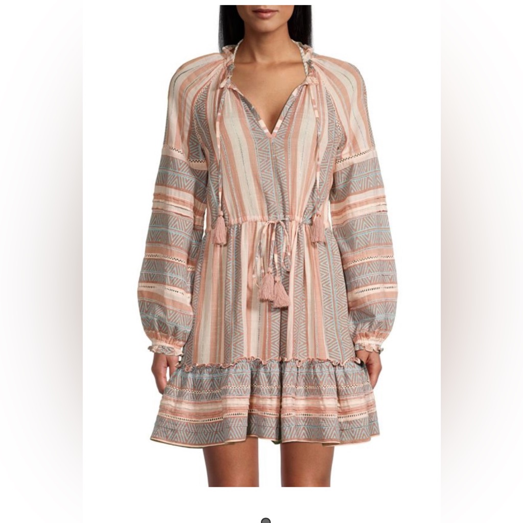 Veronica Beard Danica Printed Cotton Mini Dress Sz S Guc